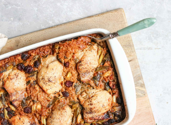 Chicken Thighs With Hoisin Rice
