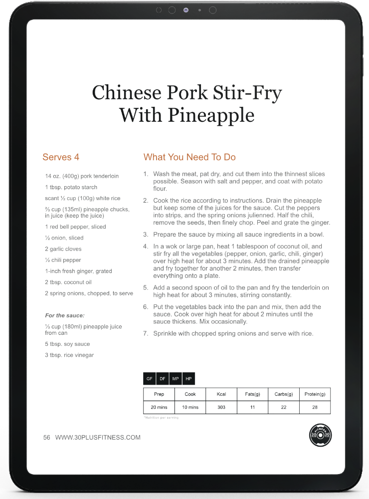 Chinese Pork Stir-Fry (iPad) Free High Protein Recipes